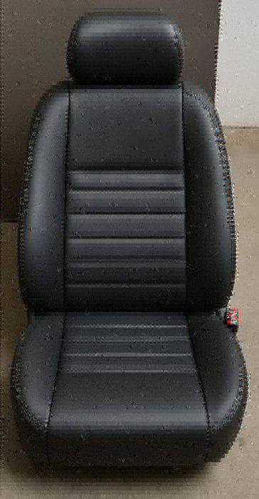 Restored cloth seats after