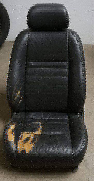 Worn cloth seats before