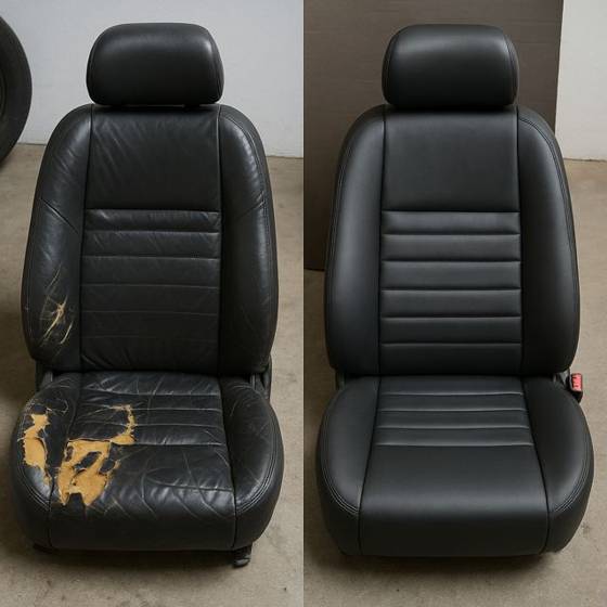 Leather seat repair